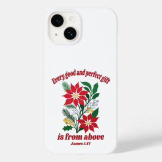 Coque Pour iPhone 14 Chaque don bon et parfait – Jacques 1:17 Noël