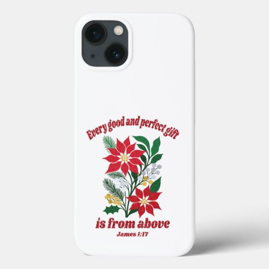Coques Case-Mate iPhone Chaque don bon et parfait – Jacques 1:17 Noël (Verso)