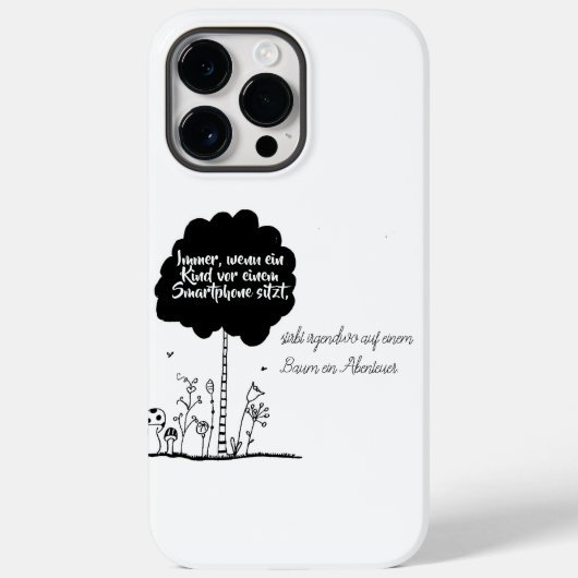 Coques Case-Mate iPhone Chaque fois qu'un enfant est assis devant un télép (Verso)