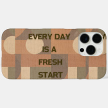 Chaque jour est un nouveau départ