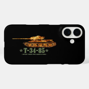 Coques iPhone 16 Char moyen soviétique T-34-85 de la Seconde Guerre