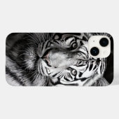 Coques Case-Mate iPhone Charbon blanc Tigre (Verso (horizontal))