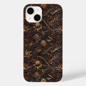 Coques Case-Mate iPhone Chardon Brown en cuir gravé (Verso)