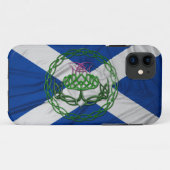 Coques Case-Mate iPhone Chardon Et Drapeau De Noeud Céleste (Dos (Horizontal))
