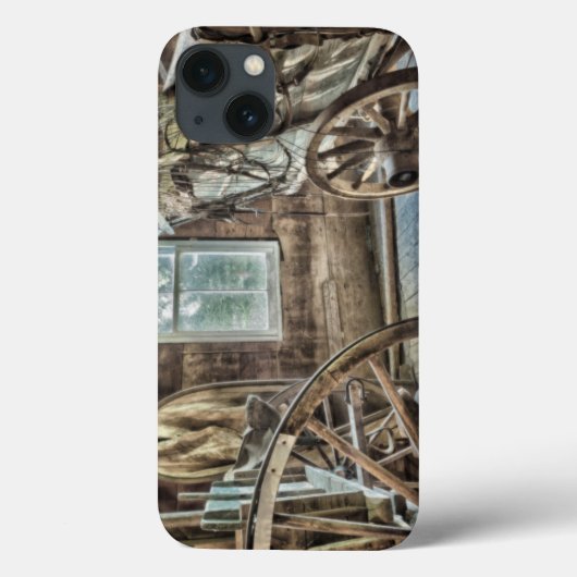 Coques Case-Mate iPhone Chariot couvert, roue de chariot en bois (Verso)