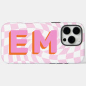 Coques Case-Mate iPhone Chariot esthétique Monogramme tendance (Verso (horizontal))