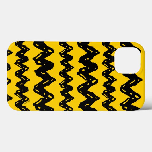 Coques Case-Mate iPhone Charlie Brown Zig Zag Motif (Verso (horizontal))