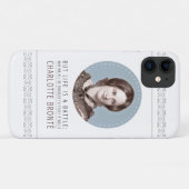 Coques Case-Mate iPhone Charlotte Bronte Portrait et citation (Dos (Horizontal))