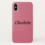 Coque iPhone X Charlotte du nom noir orphelin de caractère<br><div class="desc">Charlotte est un caractère du noir d'orphelin d'exposition de TV</div>