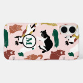 Coques Case-Mate iPhone Charmant chats dessinés à la main sur arrière - pl (Verso (horizontal))