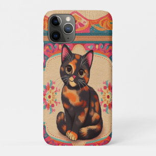 Case-Mate iPhone Case Charmant Cute Tortoiseshell Chat Vibrant frontière