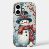 Coques Case-Mate iPhone Charmant Snowman (Verso)