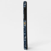 Coques Case-Mate iPhone Charmante Pépites bleues jaunes gris pâtés Motif f (Dos/Gauche)