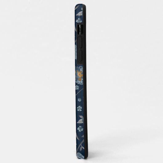 Coques Case-Mate iPhone Charmante Pépites bleues jaunes gris pâtés Motif f (Dos/Gauche)