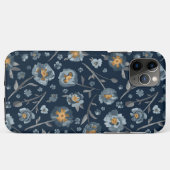 Coques Case-Mate iPhone Charmante Pépites bleues jaunes gris pâtés Motif f (Dos (Horizontal))