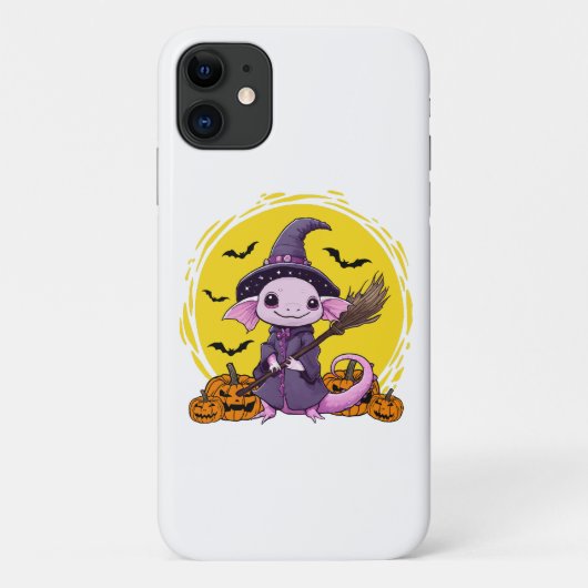Coques Case-Mate iPhone Charmante Sorcière Axolotl Halloween (Dos)