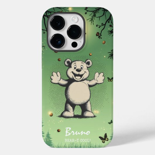 Coques Case-Mate iPhone Charme de l'ours mignon - Vibes sauvages et joueus (Verso)