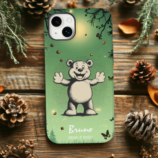 Coques Case-Mate iPhone Charme de l'ours mignon - Vibes sauvages et joueus