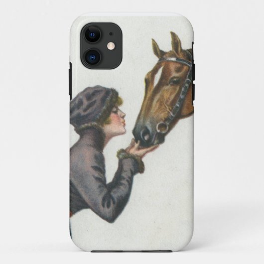Coques Case-Mate iPhone Charme/fille et cheval de charme (Dos)