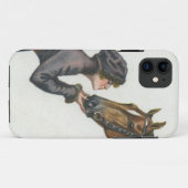 Coques Case-Mate iPhone Charme/fille et cheval de charme (Dos (Horizontal))