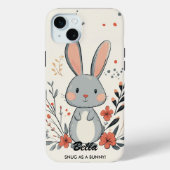 Coques Case-Mate iPhone Charme lapin adorable - Vibes douillettes et migno (Verso)