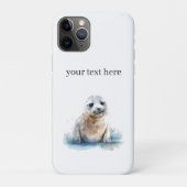 Coques Case-Mate iPhone Charming Aquarelle Seal Pup, personnalisée (Dos)