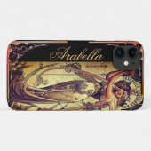 Coques Case-Mate iPhone Charnière élégante femme Art nouveau (Dos (Horizontal))