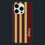Coques iPhone 16 Pro Chartreuse Green and Burgundy Stripes Pattern<br><div class="desc">Protect your phone in style with this Chartreuse Green and Burgundy Stripes Pattern iPhone 16 Pro Case, designed for a bold, modern, and fashion-forward look. The striking combination of vibrant chartreuse green and deep burgundy creates a dynamic striped design that stands out while maintaining a sleek aesthetic. Built for everyday...</div>