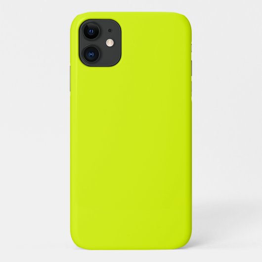 Coques Case-Mate iPhone Chartreuse jaune-uni (Dos)