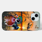 Coques Case-Mate iPhone Chasse au canard personnalisée (Verso (horizontal))