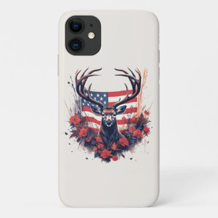 Case-Mate iPhone Case Chasse au cerf Drapeau américain USA Fier chasseur