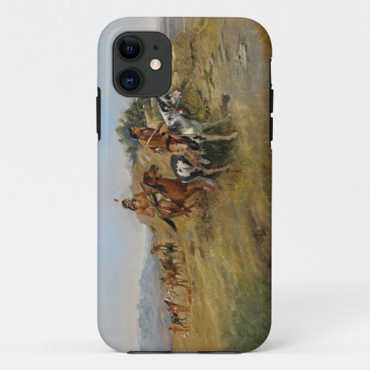 Coques Case-Mate iPhone Chasse de Buffalo, 1891 (huile sur la toile) (Dos)
