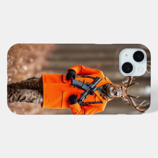 Coques Case-Mate iPhone Chasseur de cerfs au fusil (Verso (horizontal))