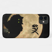 Coques Case-Mate iPhone Chasseur de lune Crouching Tomcat et Lune (Dos (Horizontal))