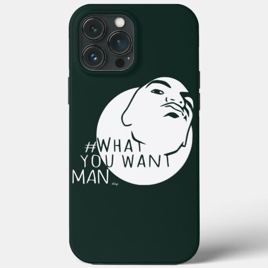 Coques Case-Mate iPhone Chasseur vert Mug Tiré Yo Man Ce que vous voulez (Verso)