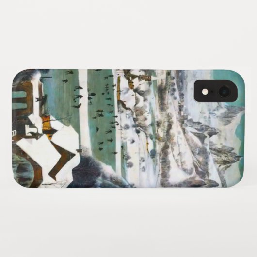 Coques Case-Mate iPhone Chasseurs dans le paysage de neige Pieter Bruegel (Dos (Horizontal))