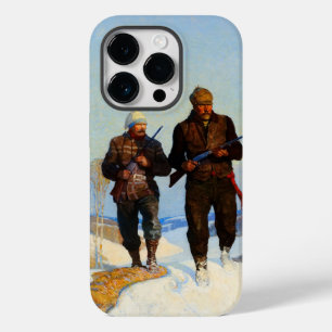 Coque Pour iPhone 14 Pro Chasseurs de cerfs par Newell Convers Wyeth
