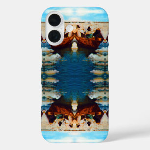 Coques iPhone 16 Chasseurs esquimaux vintage USA Alaska