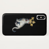 Coques Case-Mate iPhone Chat à couronne médiévale (Dos (Horizontal))
