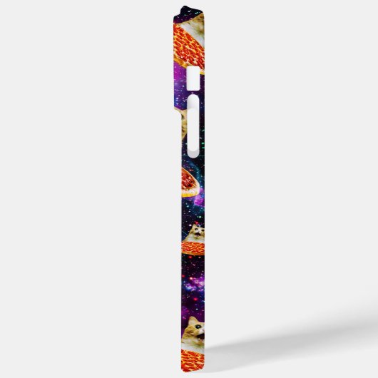 Coques Case-Mate iPhone Chat à pizza de l'espace amusant (Verso / Gauche)