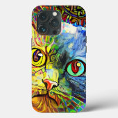Coques Case-Mate iPhone Chat Abstrait coloré (Verso)