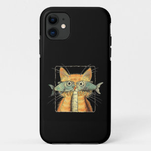 Case-Mate iPhone Case Chat aux yeux de poisson Chaton Parodie de chat dr