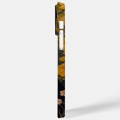 Coques Case-Mate iPhone Chat avec de grands yeux devant les fleurs (Verso / Gauche)