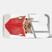 Coques Case-Mate iPhone Chat avec lunettes et livre rouge (Verso (horizontal))