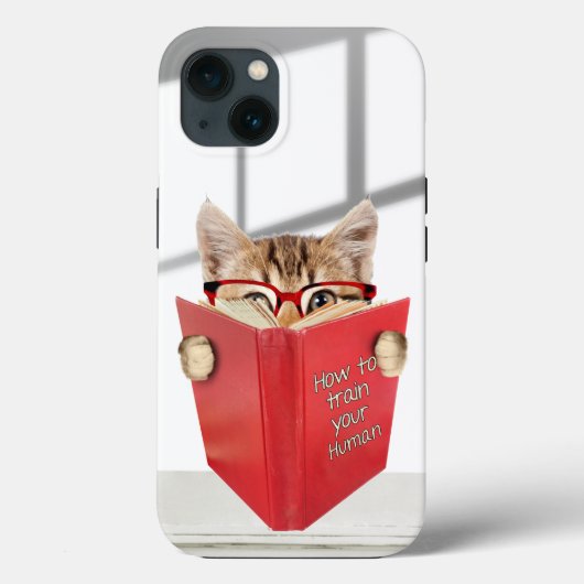 Coques Case-Mate iPhone Chat avec lunettes et livre rouge (Verso)