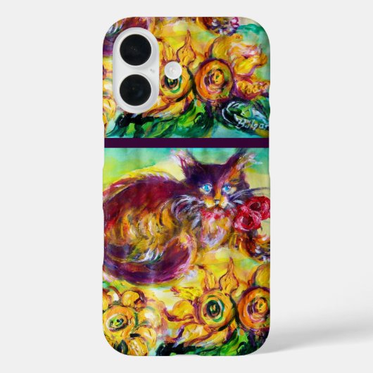 COQUES Case-Mate iPhone CHAT AVEC RIBBON ROUGE ET SOUFFRES (Verso)