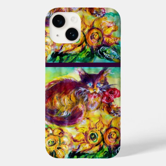COQUES Case-Mate iPhone CHAT AVEC RIBBON ROUGE ET SOUFFRES (Verso)