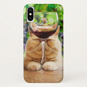 Case-Mate iPhone Case Chat avec verre de vin