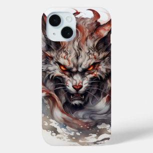 Coque Pour iPhone 15 Chat bête Imaginaire