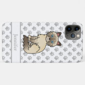 Coques Case-Mate iPhone Chat Birman / Ragdoll au point chocolat tabby & No (Dos (Horizontal))